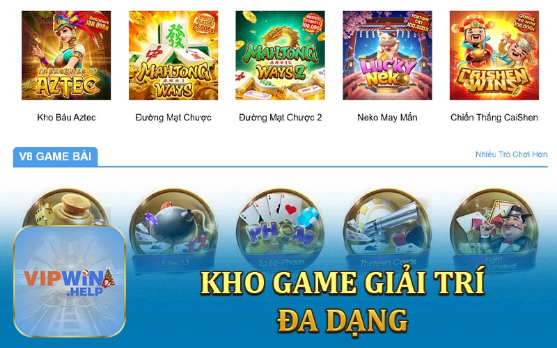 Kho game giải trí đa dạng